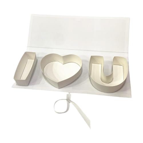 Boîte cadeau vide blanche avec fermeture adhésive pour emballage de fête