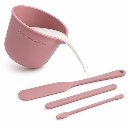 Silikon Messbecher 1L Set zum Gießen für Resin & Epoxidharz KERANO