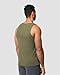 INTO THE AM Men's Essential Tank Tops - Soft Fitted Everyday Premium Sleeveless Muscle Shirt Bro Tanks for Guys (Olive Green, X-Large)