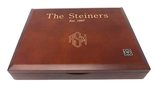Wusthof 8-Piece Stainless-Steel Steak Knife Set with Wooden Gift Box - Custom Engraved