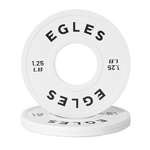 Egles Change Plates Set 1.25LB, 2.5LB, 5LB – Rubber-Coated Weight Plates in Pairs, Olympic Bumper Plates, Color-Coded, IWF Standard, Fit 2-Inch Barbells Strength Training Weight Plates Gym & Fitness