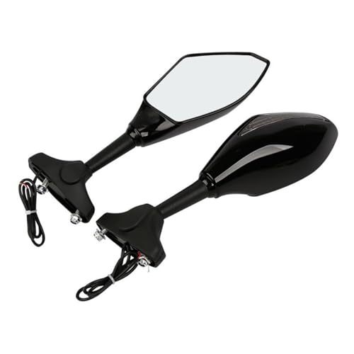 Espejo moto indicador LED de señal giro para rutas nocturnas seguras en YZF-R1