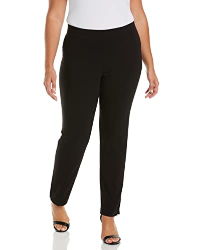 Rafaella Women's Plus Size Dress Pants with Pull-On Waistband, Supreme Stretch, 31