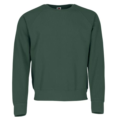 Fruit of the Loom Men's Raglan Classic Sweater, Bottle Green, XX-Large