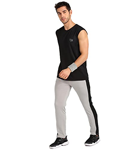 Image of TQH Sleeveless T Shirts for Men | Vest for Men | Tank Top Man | Sando for Man | Men's Sleeveless Gym Vest Round Neck Solid Casual T-Shirt for Workout Running Sports Beach