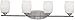 Kichler 5099NIL16 Lighting Eileen 33.75" 36W 4 LED Swing Arm Bath Vanity, Brushed Nickel Finish with Satin Etched Opal Glass