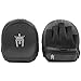 Meister 3D Armor Padded Target Mitts - Curved Micro Focus Pads for Boxing & MMA - Black