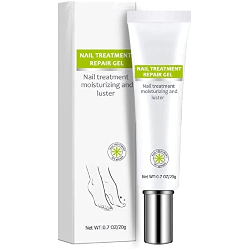 Gel de esencia de reparación de uñas, crema de reparación de uñas para y de los pies para La esencia de la crema de belleza instantánea restaura la apariencia de decolorado, 20 g (paqu