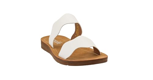 Image of Corkys Footwear Women's Wishy Washy Two Strap Sandal - Trendy and Chic Strap Design, Comfortable, Lightweight, and Durable Summer Sandals for Versatile Fashion