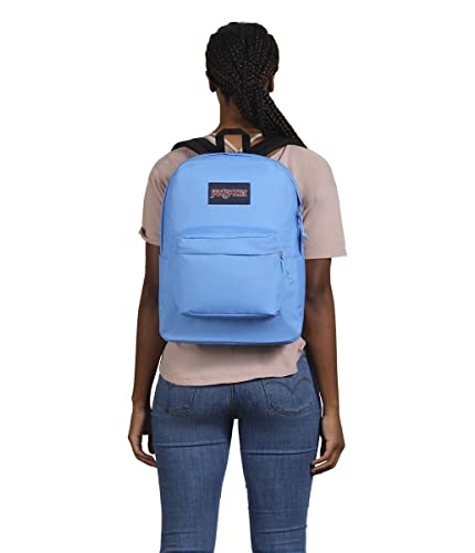 Image of JanSport SuperBreak One Backpacks - Durable, Lightweight Bookbag with 1 Main Compartment, Front Utility Pocket with Built-in Organizer - Premium Backpack, Blue Neon