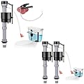 Teviora Universal Toilet Flusher Replacement Kit, Water-Saving & Height Adjustable Fill Valve, 2-Inch Flapper