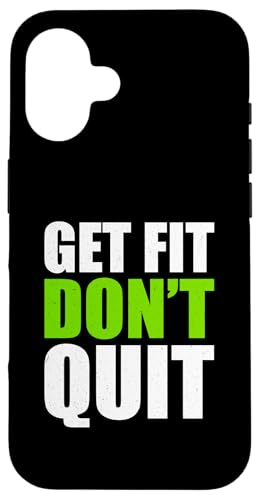 Get Fitter Train Hard Dun Quit �W�� ���`�x�[�V���� �t�B�b�g�l�X���D�� �X�}�z�P�[�X iPhone 16 �p