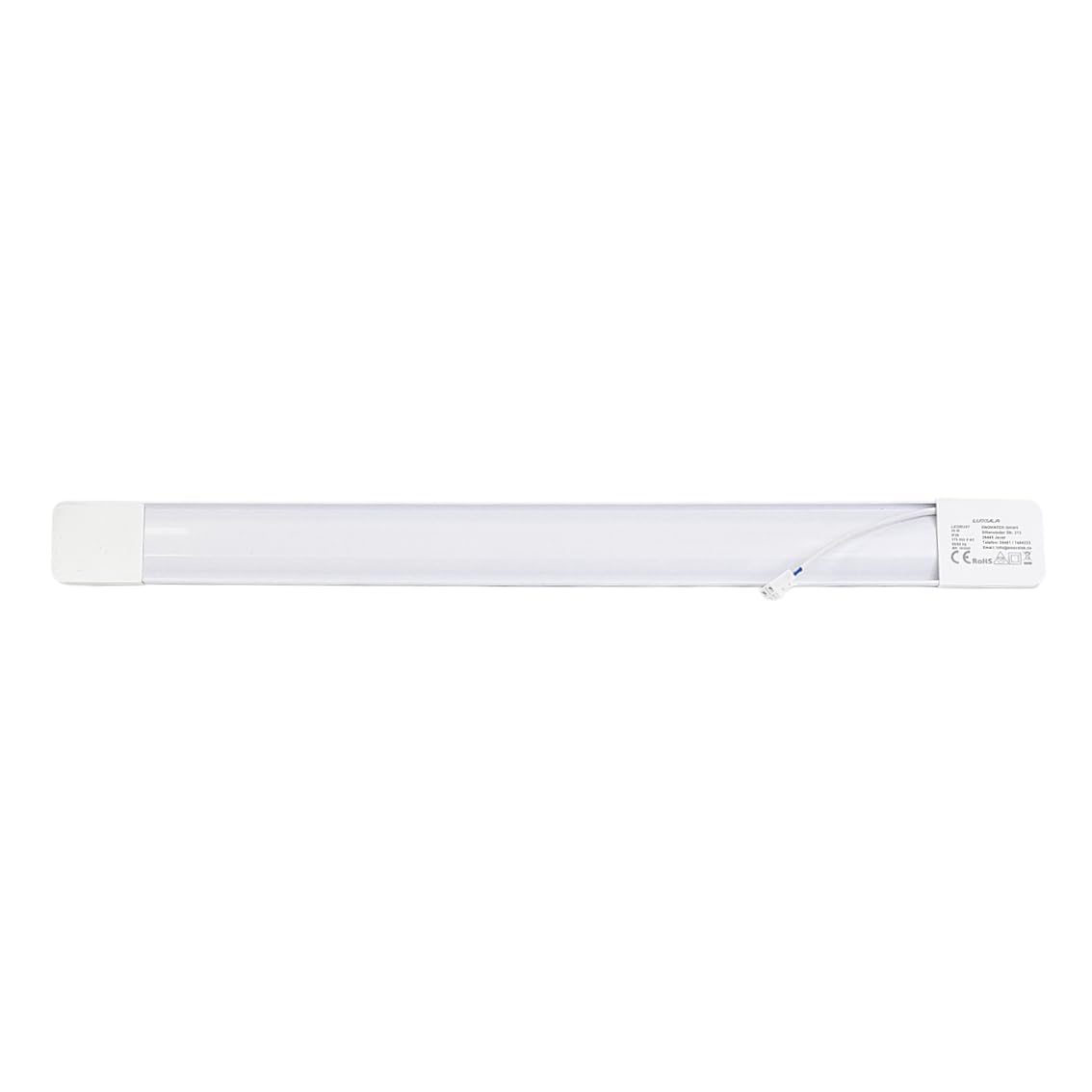 LUXULA LED Unterbauleuchte 60 cm - LED Lichtleiste CCT 3000K 4000K 6500K - Unterbauleuchte mit Anschlussblock - Unterschrankleuchte IP20 für Regal, Wohnwand, Werkstatt und Innenbereich