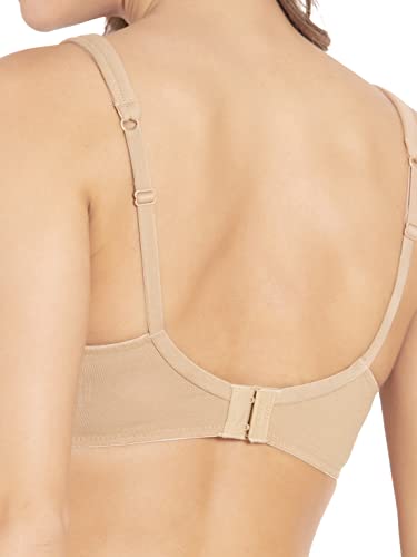 Image of Jockey FE57 Lounge Bra | Wirefree | Padded | Full Coverage | Broad Fabric Strap with Included Bra Pouch | Super Combed Cotton Fabric