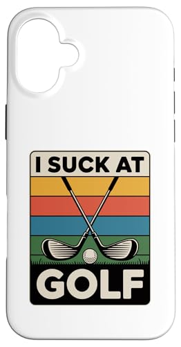 I Suck At Golf Joke ʔSt s Ȓj St X}zP[X iPhone 16 Plus p
