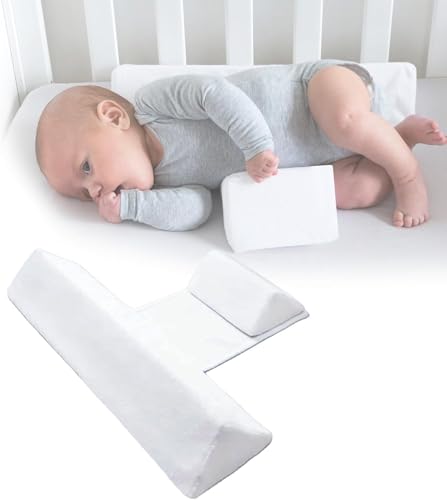 Générique Coussin Cale pour Bébé 2025 - Soutien Lombaire Réglable Doux et Respirant avec Housse Amovible Lavable, Cadeau Bébé (White)