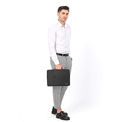 Image of MOSISO Laptop Case 14 inch, 14 inch Laptop Sleeve with Handle Compatible with HP Lenovo Dell ASUS Acer, HP Stream, Dell Latitude, Lenovo IdeaPad, Polyester Multifunctional Computer Bag, Black