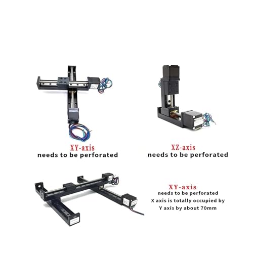 Kit lineal CNC de eje XYZ compacto con mesa deslizable tipo T y motor paso a paso Nema11 6