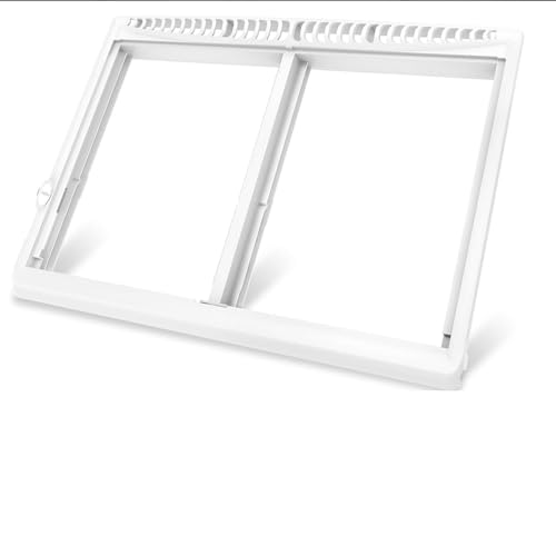 Image of 240364793 Refrigerator Crisper Drawer Cover Frame Replacement for Frigidaire Crisper Drawer Replaces 240364713 Crisper Pan Cover Unit 240364763 240364786 Fridge Crisper Shelf Cover