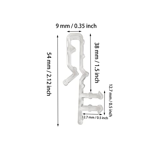 20 Pcs Valance Clips For Blinds, Hidden Blind Clips, 2.1 Inch Hidden Channel Valance Clips, Hidden Blind Clips, Mini Blind Valance Clips, Hidden Valance Clips Clear, Blind Valance Clips, Blind Clips #TOP1