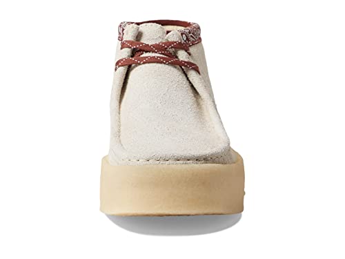 Image of Clarks Wallabee Cup Boot White Interest 8.5 D (M)