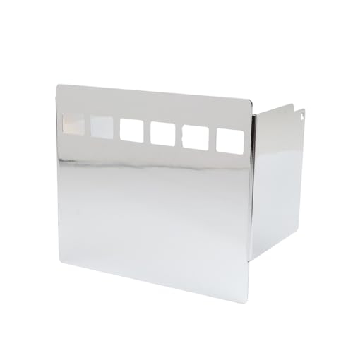 Newsmarts 1 Pc Windowed Battery Box Cover Aluminium Chrome for Harley FXB, FXE, FXEF, FXS 73-1984