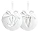 Reece Studio Baby’s Handprint Christmas Keepsake Kit Ornament, DIY Clay Newborn Footprint and Handprint Maker, Gender-Neutral Gift For New And Expecting Parents, 2 Pack