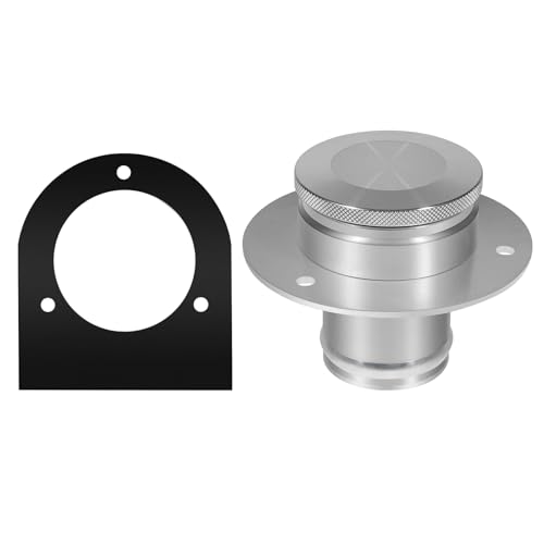 YOMIRACING 17-2530 Fuel Filler Neck - Billet Aluminum Gas Cap, Weld-On Bracket for 2\'\' Hose | Boat/ATV/Truck