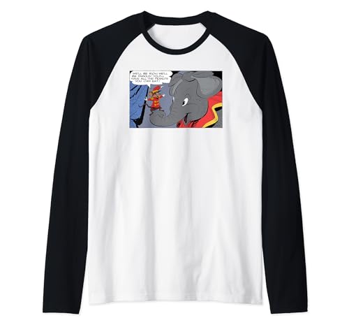 Image of Dumbo Rich and Famous Raglan Baseball Tee