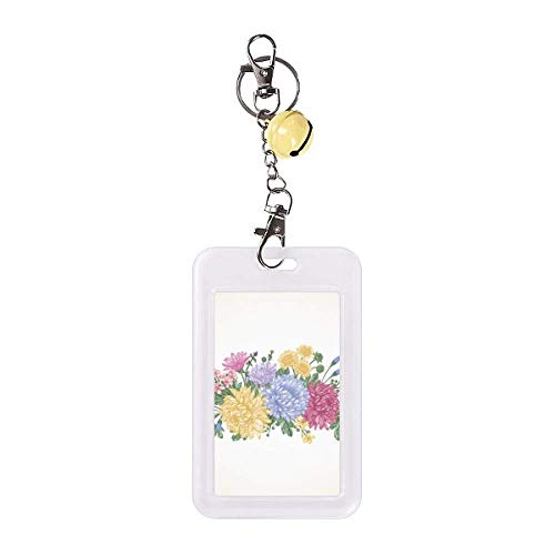Badge de protection carte de crédit bloquant RFID style fleur jaune cloche
