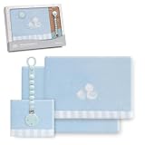 Interbaby Sabanas Cuna 60x120 cm Coralina Cigüeña Oso Azul