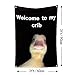 Welcome to My Crib Flag 2x3 Feet Funny Flags for Room Durable Man Cave Wall Flag with Brass Grommets for College Dorm Room Decor,Outdoor,Parties