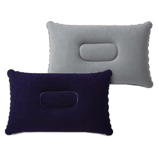 Flintronic 2 oreillers gonflables de camping 34 x 22 cm