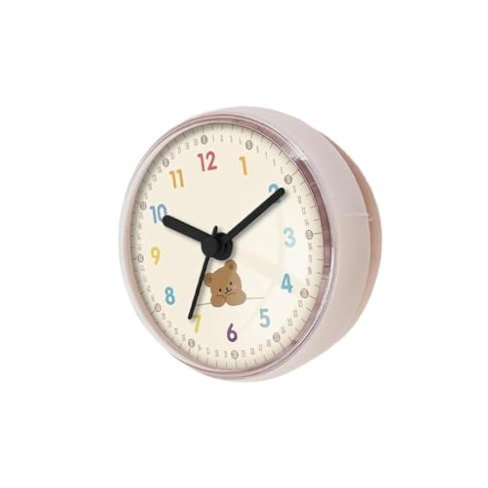 Compact Cartoon Bathroom Clock, Waterproof