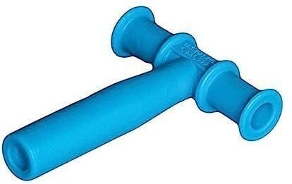 Safe-O-Kid® Non-Toxic Speech Therapy Tool – BPA-Free Pure Silicone Chewy Tube for Toddlers | Develops Biting Skills Safely | T-Shape (Blue, Pack of 1)-image-4
