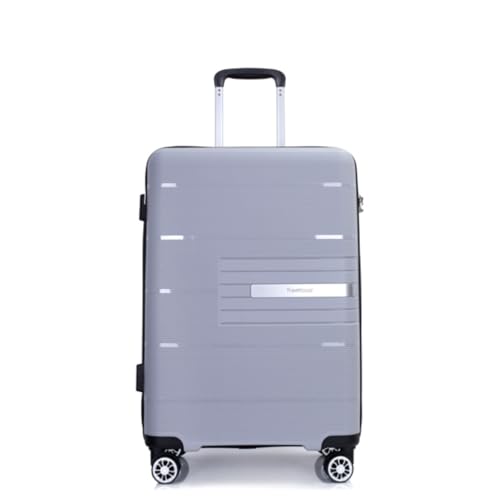 3 Pieces of Luggage, Suitcase, Luggage Set, Trolley, Travel Case, with Spinner Wheels, Combination Lock, 20/24/28 Inches,Silver3