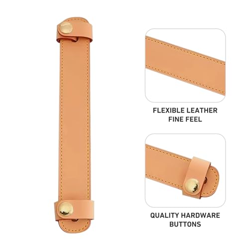 Image of Leather Shoulder Strap Pad Replacement,Cushion Strap Pads Detachable Cover for Tote Bag (Beeswax-pro)