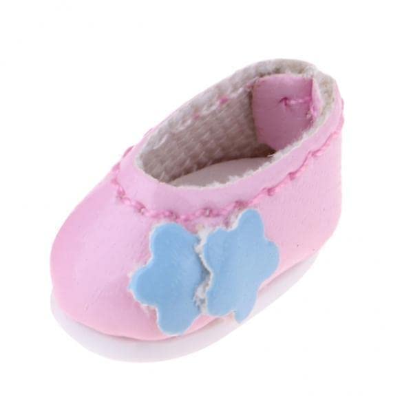 CALANDIS™ 4x1/12 BJD Doll Flower Leather Shoes for BJD Girl Doll Party Outfit Accs Pink | Full Size, SD | Dollfie & BJDs | by Brand, Company, Character | Dolls-picture-29
