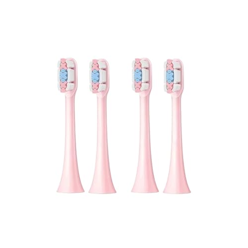 �d�����u���V�w�b�h�����p�A�݊����̂���For SOOCAS�AX1 X3 X3U X5�A���u���V�����p�w�b�h(4 pcs pink)