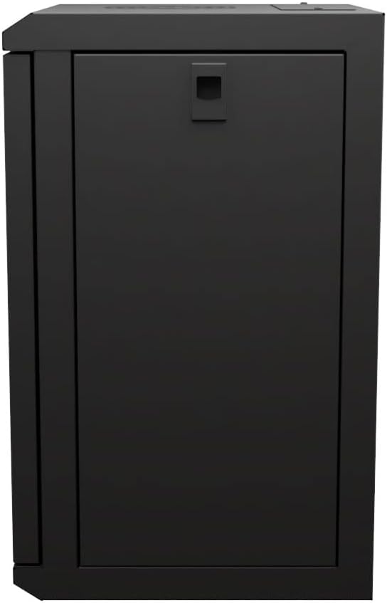 NavePoint 9U 10 Inch Network Server Cabinet, 11.8 inch Deep, Perforated Door, Black, Wall Mountable, 2 x Shelves, 1 x Blank Panel