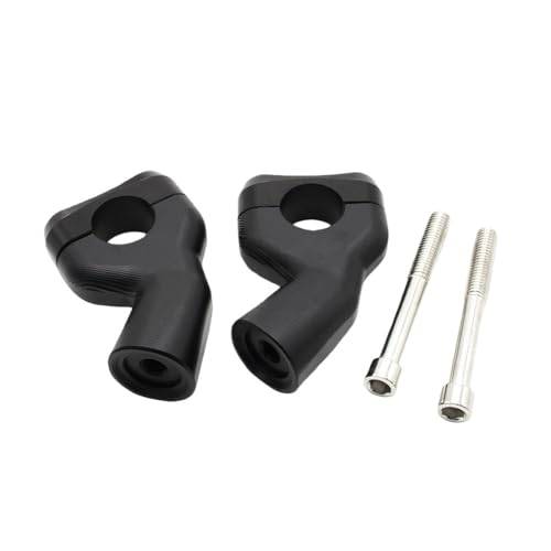 Adaptateur rehausse guidon moto noir pour Bobber T100 T120
