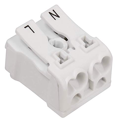 McPower 1530586 - Borne de conexión con palanca de accionamiento, 0,75-2,5 mm2, máx. 16 A. Instalación eléctrica. Conector de cable.