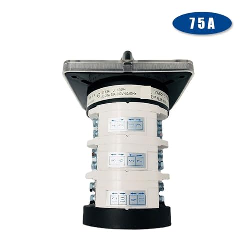 Interruptor de leva de 75 A y 3 polos YMZ12-75/3 con conmutación de 0-3 posiciones 3