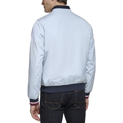 Image of Tommy Hilfiger Men's Lightweight Varsity Rib Knit Bomber Jacket