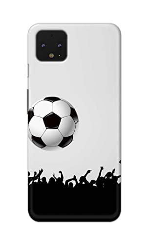 Image of Printed Hard Back Cover Case for Google Pixel 4 Back Cover (Football Icon) -702