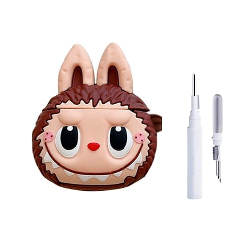 Image of YODI Case Cover for Airpods Pro|Pro 2|Airpods Pro 3|Airpods 4 Pouch, Silicone Cases with Cleaner Kit 360 Drop Protection,Shock-Resistant (Brown Dall, Airpods 4)