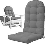 ANGICIE Adirondack Chair Cushion, Waterproof Weather Resistant Cushions for Adirondack Chair Thickened High Back Rocking Chair Seat Cushion for Indoor and Outdoor,43.3 X 19.7 Inch (Light Gray)