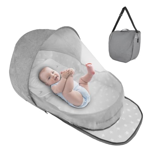 Portable Bassinet for Baby Travel & Home - Lightweight Foldable B...