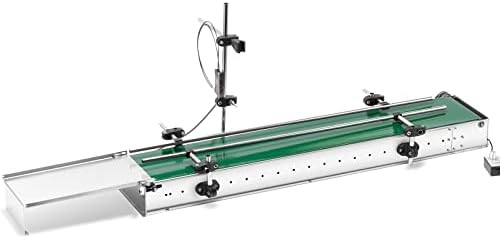 Moonshan Automatic Belt Conveyor 35” and Fiber Optic Sensor for Intelligent Liquid Filling Machine Mini Automatic Production Line