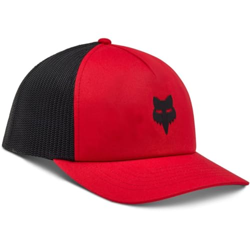 Fox Racing Baseball Cap Fox Head Trucker Flame Red Os Casquette, Rouge, Taille Unique Mixte